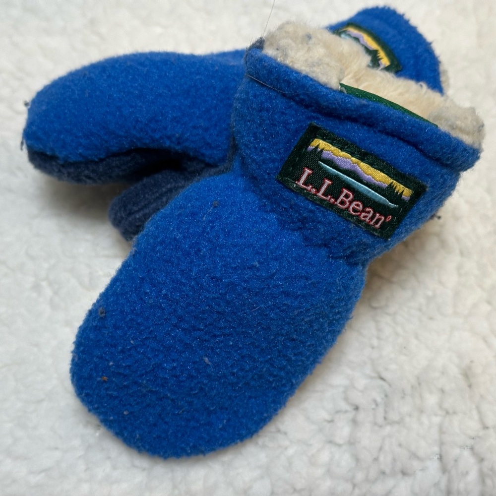 L.L.Bean Infants' & Toddlers’ Cold Buster Waterproof Mittens 6-12 Months Blue